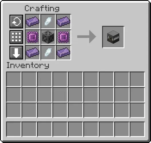 A picture of the crafting recipe for the chemical crystallizer