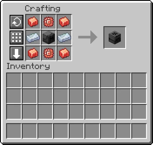 A picture of the crafting recipe for the purification chamber