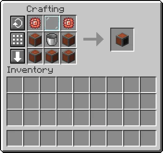A picture of the crafting recipe for the tep controller